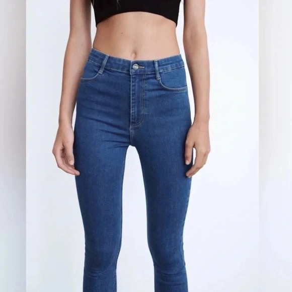 Zara Super Elastic Hi-Rise Shaper Jeans Size 2 - Picture 9 of 10
